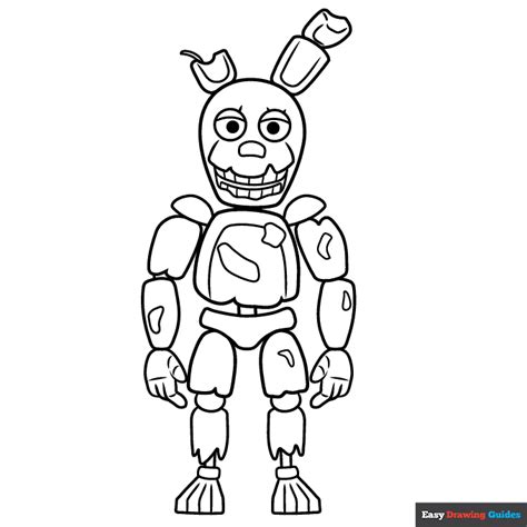 fnaf coloring pages springtrap|5 nights at freddy's coloring pages.